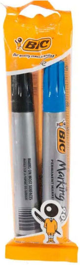 BIC Markeri Permanenți Negri Set 2 Bucăți