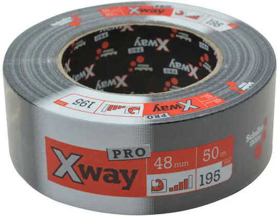 Αυτοκόλλητη Υφασμάτινη Ταινία Μαύρη 50mx48mm