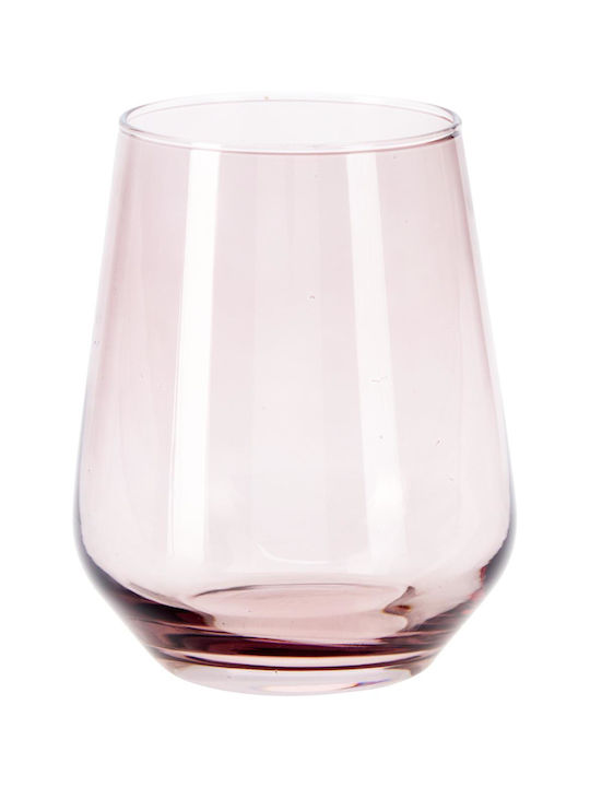 Pahar Din Sticlă Roz 425ml