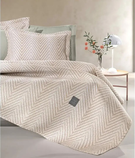Guy Laroche Vera Set Super King Bej 220x240cm 2 Bucăți