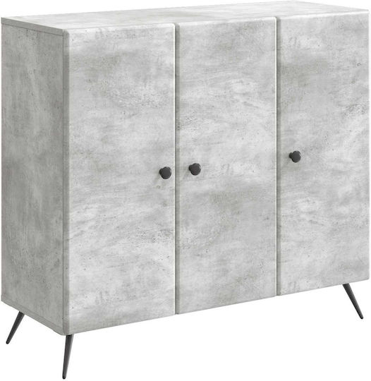 Μπουφές Ξύλινος Γκρι 89x34.5x80cm