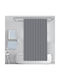 Lucktora Shower Curtain 180x180cm White