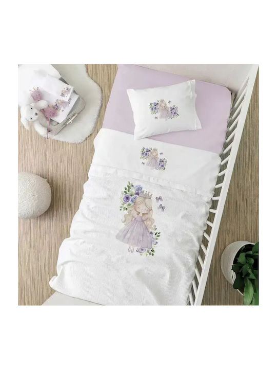Borea Cot Blanket Lily Waffle White 110x140cm