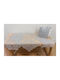 Linea Home Καρέ Τραπεζομάντηλο με Δαντέλα Σετ 5τμχ Cell Γκρι 120x120εκ.