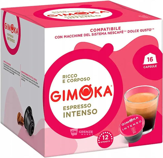 Gimoka Капсули Еспресо Съвместими с Машина Dolce Gusto 16 броя