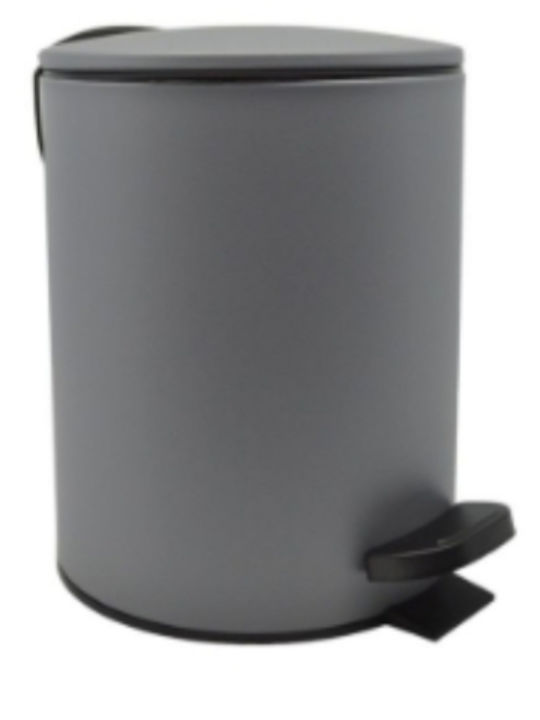 Ankor Inox Bathroom Bin Soft Close 5l Gray