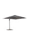 Umbrelă Suspendată Pătrată Din Aluminiu Porto Gri 3x3m