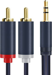 Cabletime 3.5mm male-2x RCA male CTAV303H12G Cabletime 3.5mm male-2x RCA male CTAV303H12G
