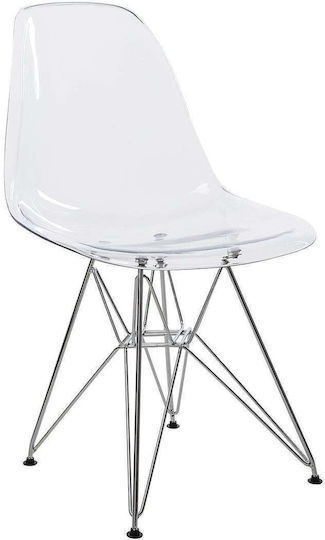 Anita Dining Chair Metallic Transparent
