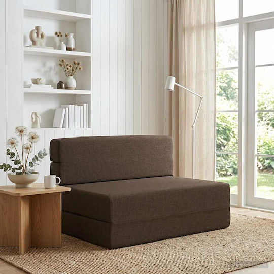 Multifunctional Bean Bag Chair Taupe 190x70x15cm