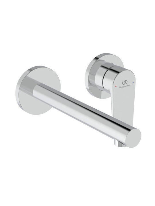 Ideal Standard Built-in Mixer & Spout Set for Bathroom Sink Silver