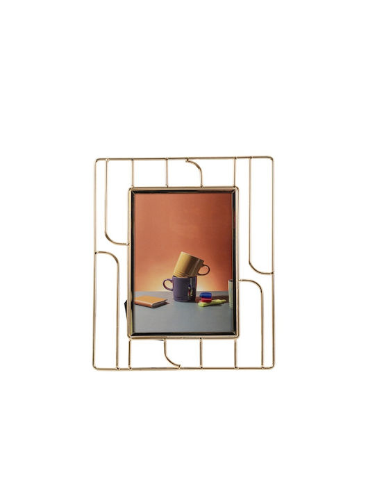 Zen Collection Κορνίζα Μεταλλική με Χρυσό Πλαίσιο