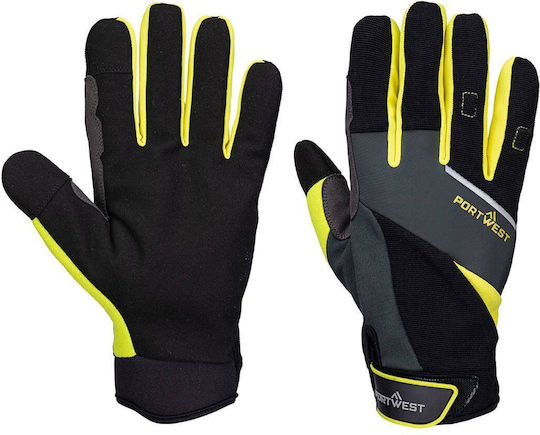 Portwest Safety Gloves Black Polyurethane