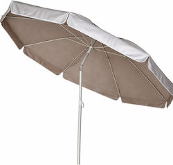 Lianos Strandsonnenschirm 2m Silber - Braun Lianos Strandsonnenschirm 2m Silber - Braun