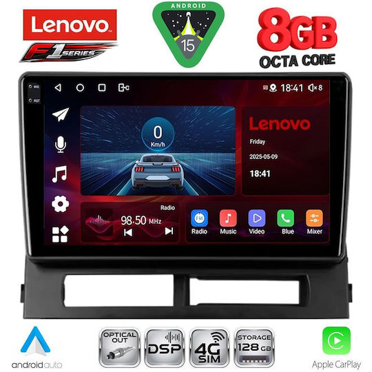 Lenovo Ηχοσύστημα Αυτοκινήτου για Toyota Prius 2003-2009 (Bluetooth/USB/WiFi/GPS/Apple-Carplay/Android-Auto) με Οθόνη Αφής 9"
