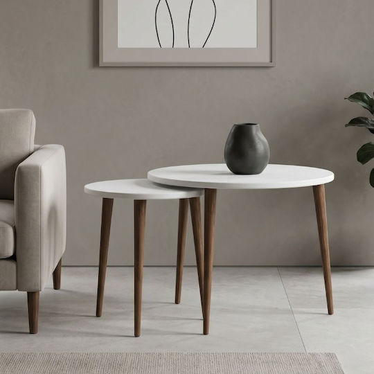 Side Table Nola White Coffee Table