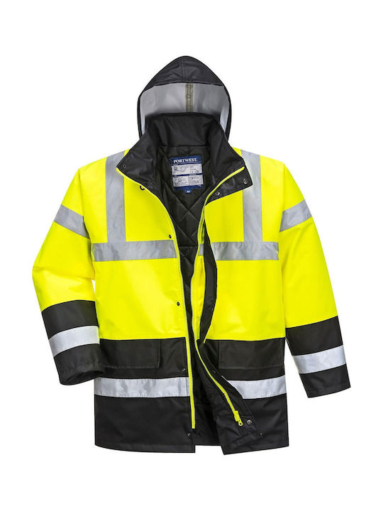 Portwest Portwest Arbeitsjacke Reflektierend mit Kapuze Blau