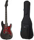 Harley Benton St-20hss Sbk St Series W Bag Set Electric Guitar