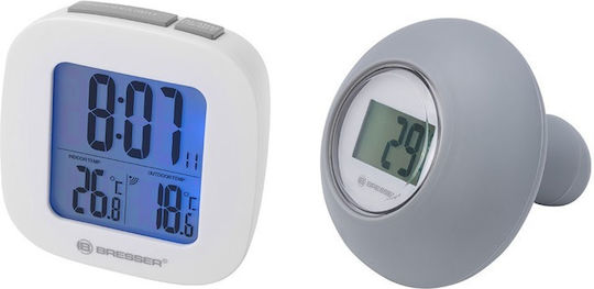 Bresser Kabellose Wetterstation Digital Tischplatte Weiße
