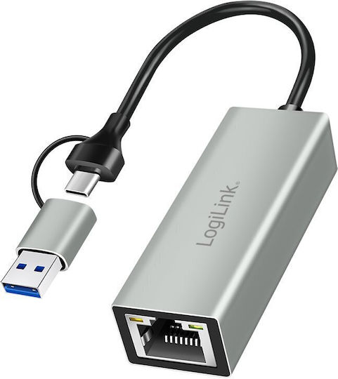 LogiLink UA0238B Αντάπτορας Δικτύου USB-C με Ασύρματη Σύνδεση Wi-Fi 1000Mbps