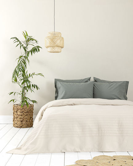 Nima Κουβέρτα Πικέ Υπέρδιπλη 240x260εκ. Dune Sand Beige