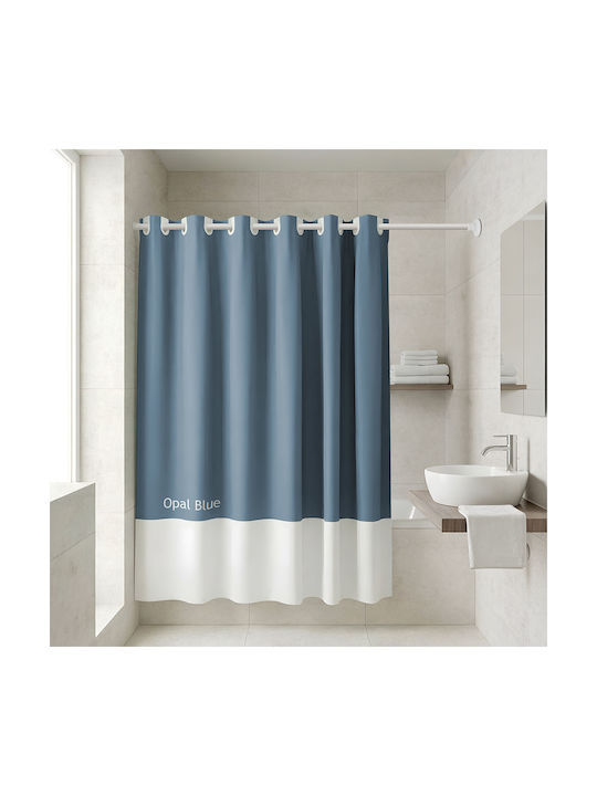 Estia Duschvorhang 180x200cm Opal Blau