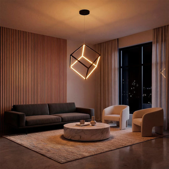 kelvo Kiboo Deckenleuchte Weiß LED mit Verstellbarem Weißlicht 40x40x40cm