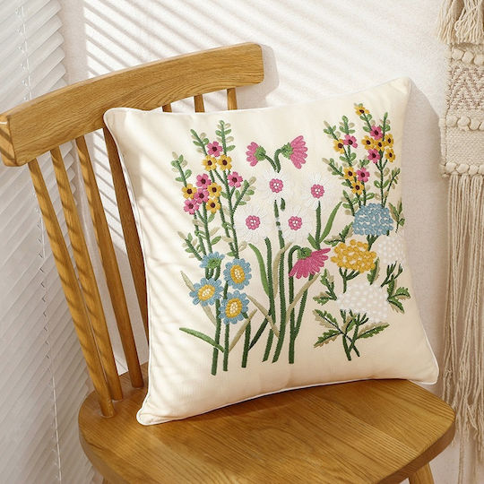 FRIPIA Zierkissen Dekorativer Kissenbezug Rosa 45x45cm