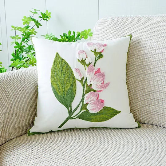 FRIPIA Decorative Pink Pillow Case 45x45cm