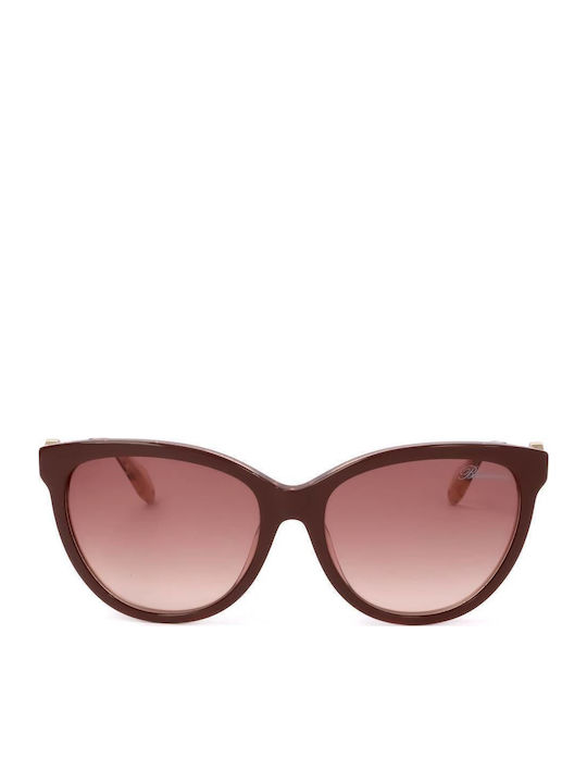 Women Sunglasses With Burgundy Frame And Burgundy Lens