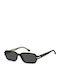 Victoria Beckham Unisex Sonnenbrillen mit Schwarzem Rahmen und Schwarzen Gläsern