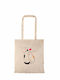 Shopping Bag Natural Long Handles Cats Love