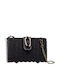 Rattanstasche Damen Clutch Schwarz