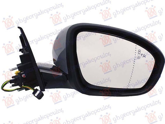 Electric Heated Electric Folding Painted Mirror with Signal Light & Safety Light & Memory & Sensor & Bliss 19pin Convex Glass Suitable for Renault Talisman Sedan Grandtour 2015 Rp 963039269r Right 1 Pc