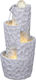 Lianos DW259035 Fountain with Lighting 31x31x70cm