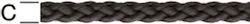 Polypropylene Rope Braided Black 4mm