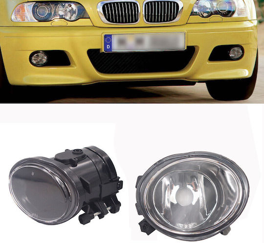 Jom 82769 Προβολείς Ομίχλης Bmw E46 98-05 M-tech Μ3 & E39 1996-2002 M-tech Μ5 Clear 2 Τεμάχια