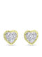Ortaxidis Earrings Gold 9K with Stones