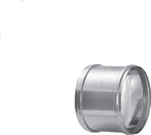 Duct Connector For Chimney Pipe Φ100 Stainless Antimagnetic Aisi 316ba Inoxshell