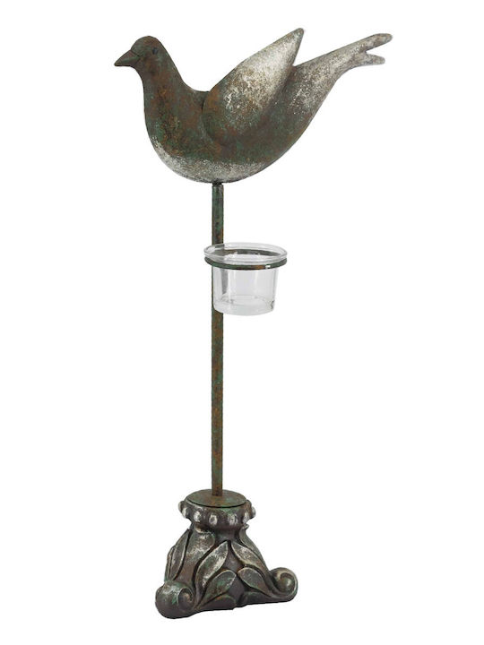 Artekko Кандилник Металик в Зелен Цвят 24x43.8x11.4см