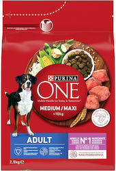 Purina One 2.5kg Dry Food for Adult Dogs of Medium and Large Breeds with Lamb and Rice Purina One 2.5kg Dry Food for Adult Dogs of Medium and Large Breeds with Lamb and Rice