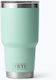 Yeti Rambler Stapelbarer Becher Thermosflasche Rostfreier Stahl BPA-frei 887ml Seafoam mit Stroh und Handgriff
