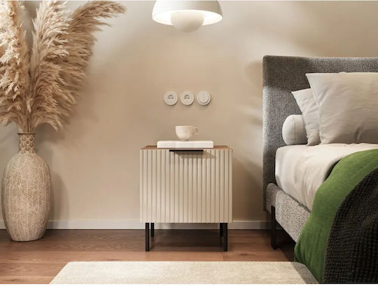 Almera Wooden Brown Bedside Tables 2 Pieces 50x42x44cm