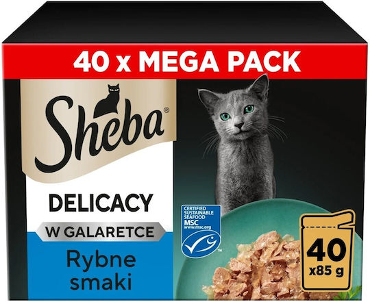 Sheba Wet Food for Cats with Fish Grain Free 40x85gr