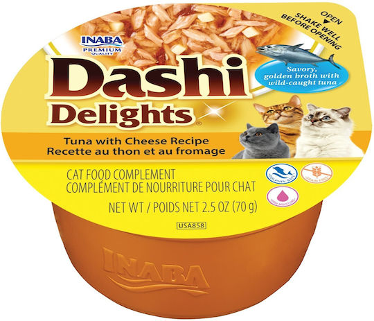 Inaba Wet Cat Food in Tray with Tuna and Cheese Grain Free 70gr