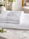 Kotonia Home Set De Prosoape De Baie 2 Buc Alb Greutate 420gr/m²