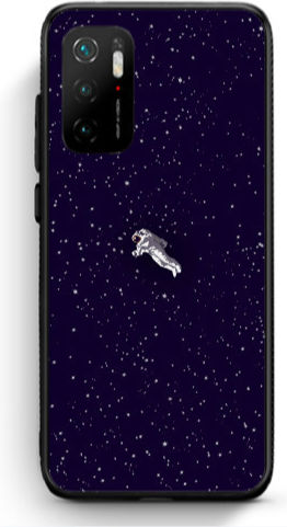 Xiaomi Poco M3 Pro Astronaut Stars Black Glossy Case