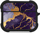 Sonique Marble Series Silicone Case in Purple C...