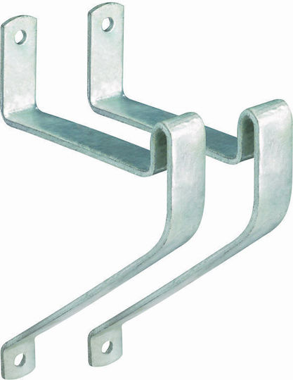 Γάντζος Lux Στήριξης Σκάλας 20x150x290mm Σετ 2 Τεμαχίων