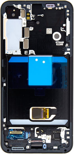 Samsung S901b Galaxy S22 LCD Display + Touch-Einheit + Frontabdeckung Grau Servicepack